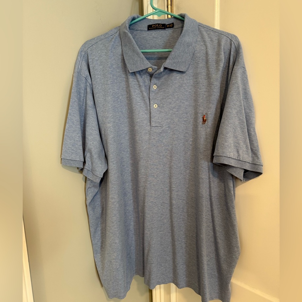 Ralph Lauren Men's Light Blue Polo Shirt